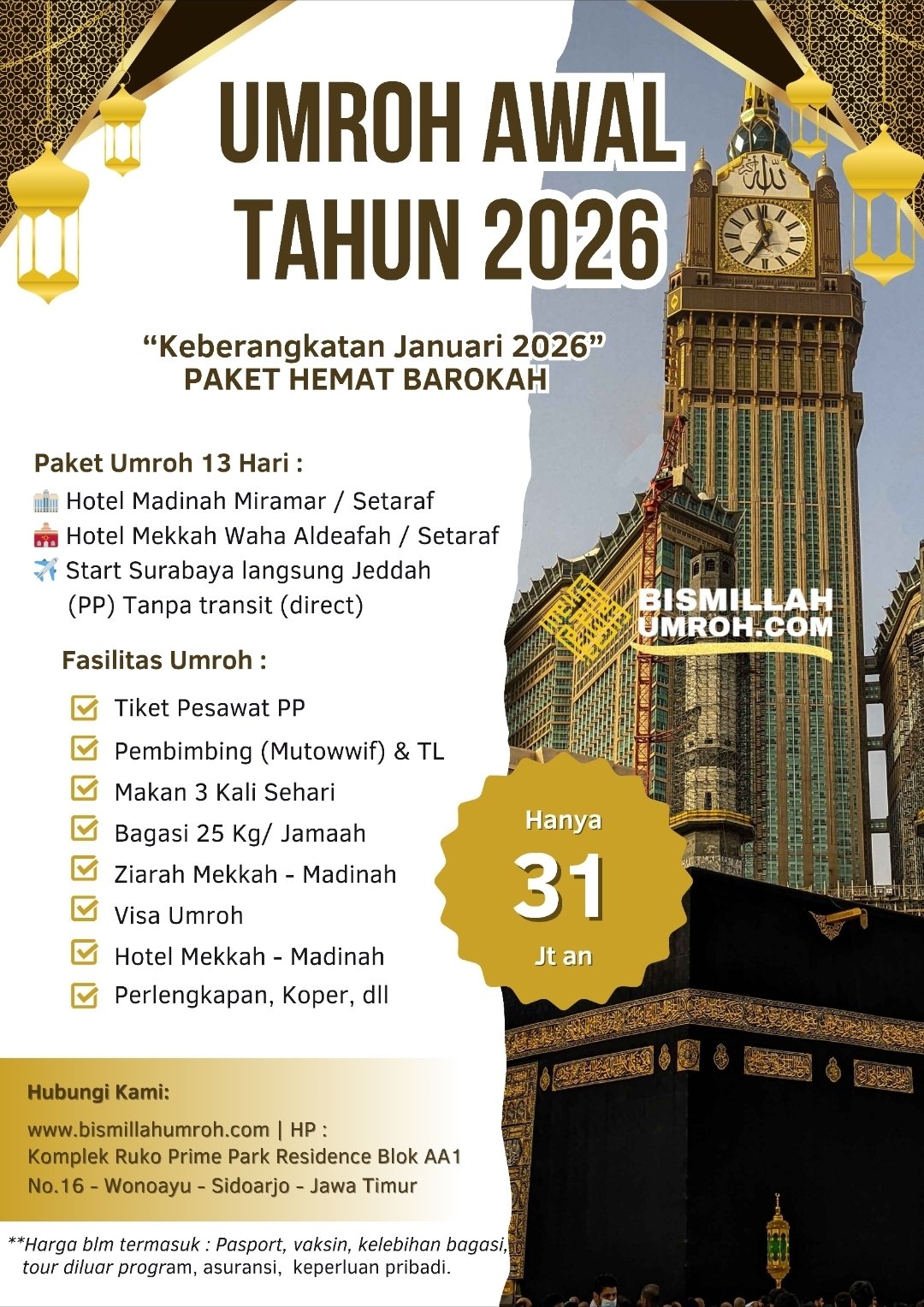 Umroh Berlima Gratis 1 